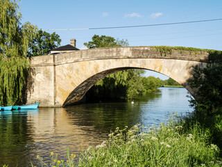Halfpenny Bridge over the River Thames at Lechlade