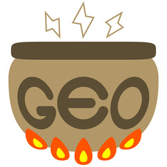 地熱発電をイメージしたマーク