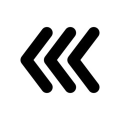 Arrow chevron symbol. Black arrows symbols set. Blend effect. Vector isolated on white.