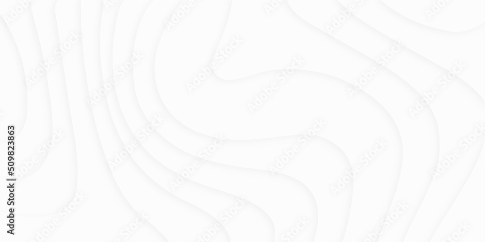 Poster modern white wavy vector background. white paper cut background with 3d style and gradient white col