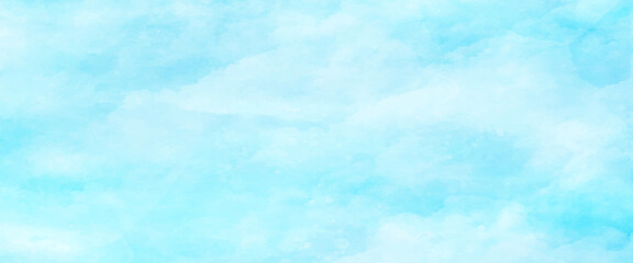 Fototapeta premium White and blue color frozen ice surface design abstract background. blue and white watercolor paint splash or blotch background with fringe bleed wash and bloom design. 