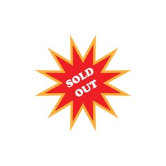 Sold Out symbol vector illustration design
