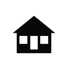 Home vector icon. Simple vector house icon.