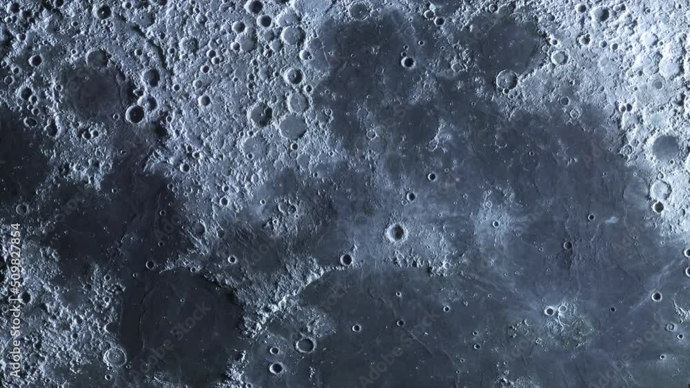 Wall mural textured surface of the moving moon. realistic moonscape background, floor with craters. lunar lands