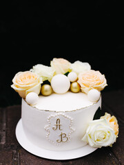 delicious and fresh wedding cake