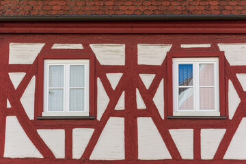 Fototapeta na wymiar Fenster im Fachwerkhaus