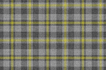 ragged motley grungy fabric seamless texture yellow checkered lines on black gray squares background for gingham, plaid, tablecloths, shirts, tartan, clothes, dresses, bedding, blankets - 509828867