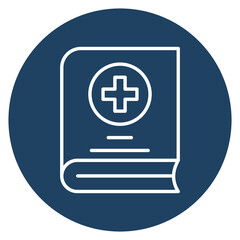 medical book Vector icon which is suitable for commercial work and easily modify or edit it

