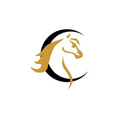 horse logo icon template