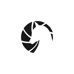 horse logo icon template