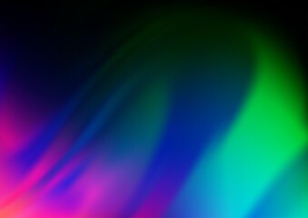 Dark Multicolor, Rainbow vector pattern with liquid shapes.