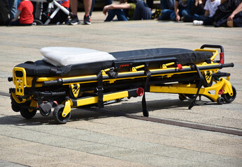 Stretcher on the city street © majorosl66