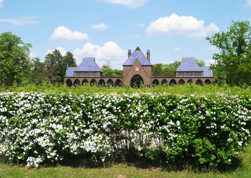 Building of the mortuary in debrecen city, hungary