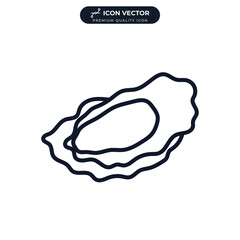 oyster icon symbol template for graphic and web design collection logo vector illustration