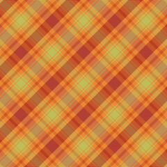 Tartan plaid pattern with texture and warm color.