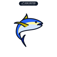 tuna icon symbol template for graphic and web design collection logo vector illustration