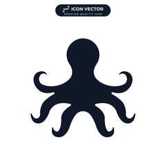 octopus icon symbol template for graphic and web design collection logo vector illustration