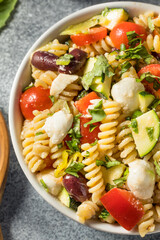 Homemade Summer Fusilli Pasta Salad