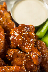 Homemade Sriracha Honey Chicken Wings