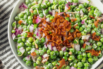 Homemade Summer Bacon Pea Salad