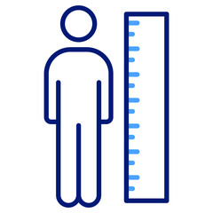 height scale Vector icon which is suitable for commercial work and easily modify or edit it

