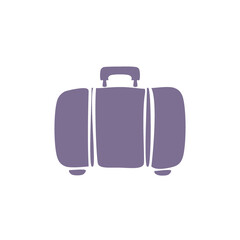 Luggage at the airport sign hand drawn