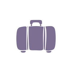 Luggage at the airport sign hand drawn