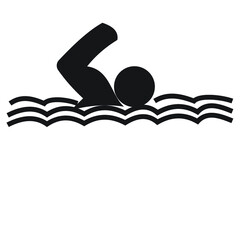 swimming  design template illustration