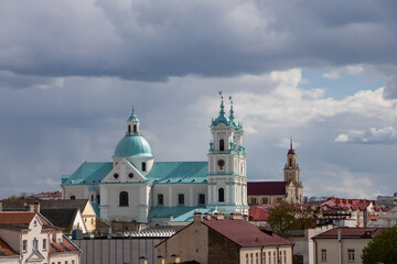 Fototapeta na wymiar panorama of the city Grodno