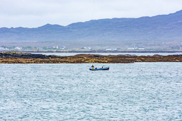 Obraz premium Fischer an der Bunowen Bay Irland