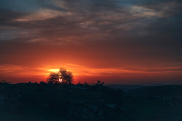 Sunset from the village of Hatim, northern Jordan
