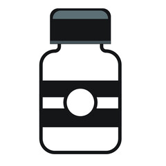 medicine bottle  design template illustration