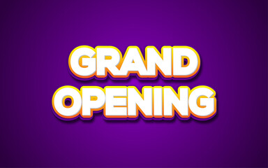 Grand opening coming sale poster sale banner design template with 3d editable text effect