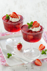 strawberry jelly dessert