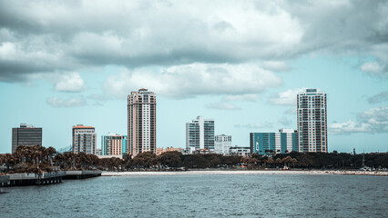 Obraz premium city skyline