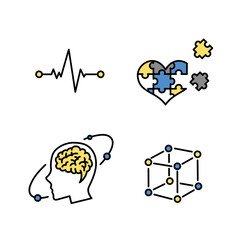 心理学のアイコンイラスト