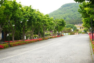 Motoi-zaka Slope in Hakodate, Hokkaido, Japan - 日本 北海道 函館 基坂	