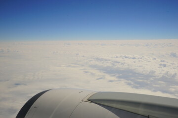 Fototapeta na wymiar Cloudy Sky from Airplane - 日本 飛行機からの景色 