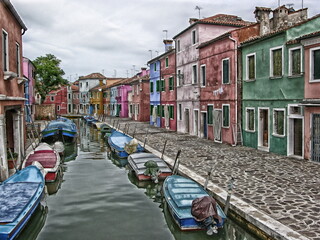 postcard from Burano Venice Italy