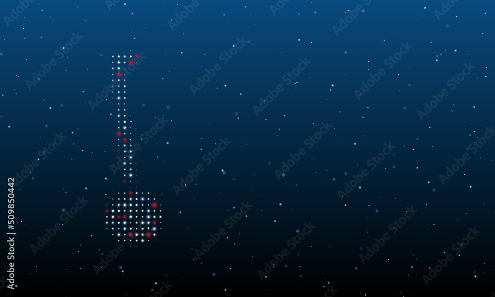 Poster on the left is the gyroscooter symbol filled with white dots. background pattern from dots and circl