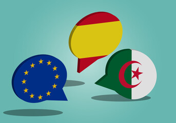 Diálogo entre la UE, España y Argelia. Relaciones diplomáticas entre Europa, España y Argelia