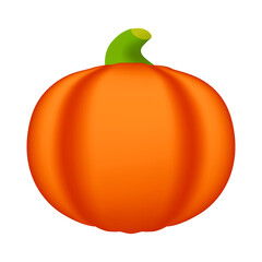 Pumpkin Emoji Icon Illustration Sign. Autumn Fruits Vector Symbol Emoticon Design Vector Clip Art.