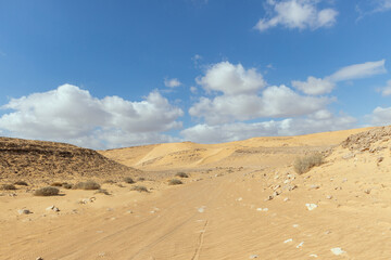 sand dunes in Arava desert Israel