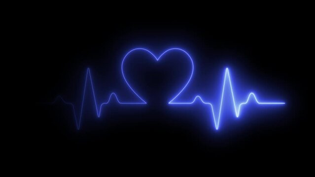 Heartbeat display animation. 4k infinite loopable.