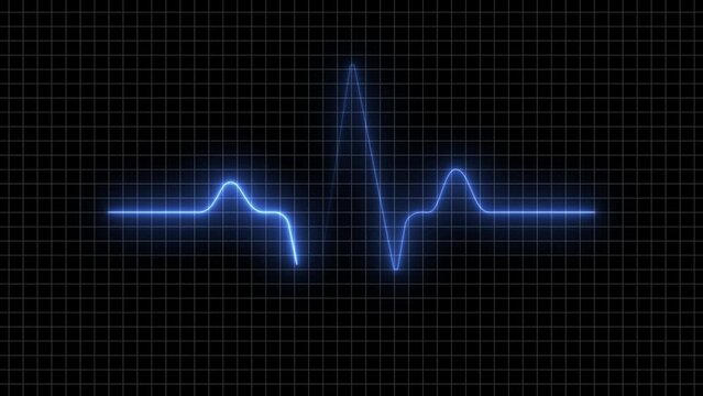 Heartbeat display animation. 4k infinite loopable.