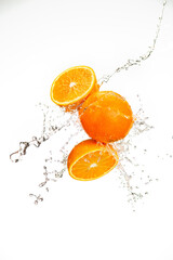 Fototapeta na wymiar orange splash