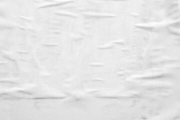 white crumpled and creased paper poster texture background