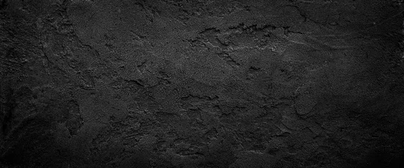 Keuken spatwand met foto Zwarte of donkergrijze ruwe korrelige steentextuurachtergrond © Mr. Music
