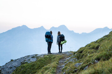 Wandern mit Freunden