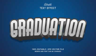 Graduation Editable Text Effect Style